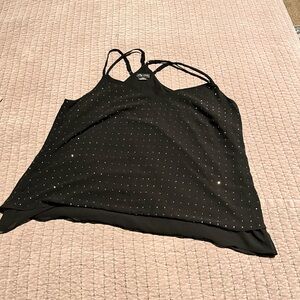 City Chic Black Studded Camisole
